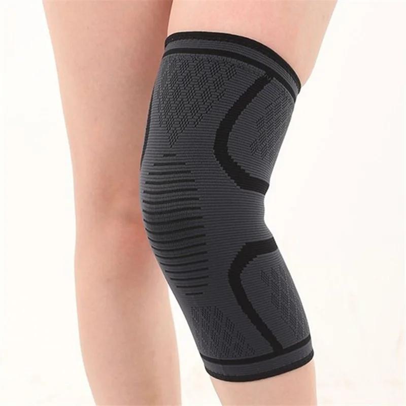 Nylon Sports Safety Knee Pad Support Running Cycling Bandage Basketball Elastic Adult Brace Protector Fitness Arthritis Elbows