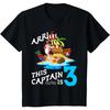 Kinder 3 Jahre alt Pirat Geburtstagskind Dieser Kapitän ist 3 T-Shirt