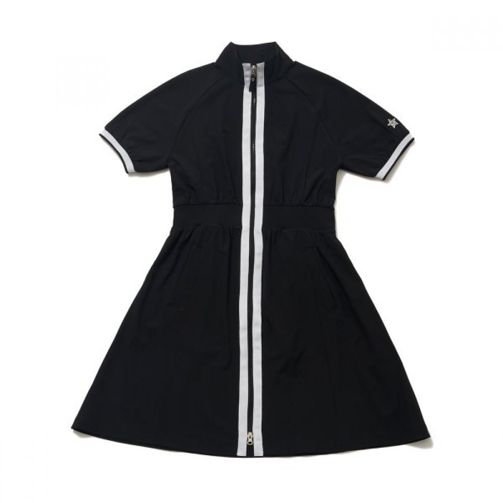 Blu Dot Windbreaker Short Sleeve Dress Open Bk