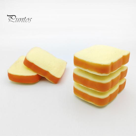 Stress Relief Squeeze Toy 1/2Pcs Simulated Toast Toy, Sliced Bread Sensory Soft Stretchy Fake Food Fidget for Kids Teens Adults Decompression Toys