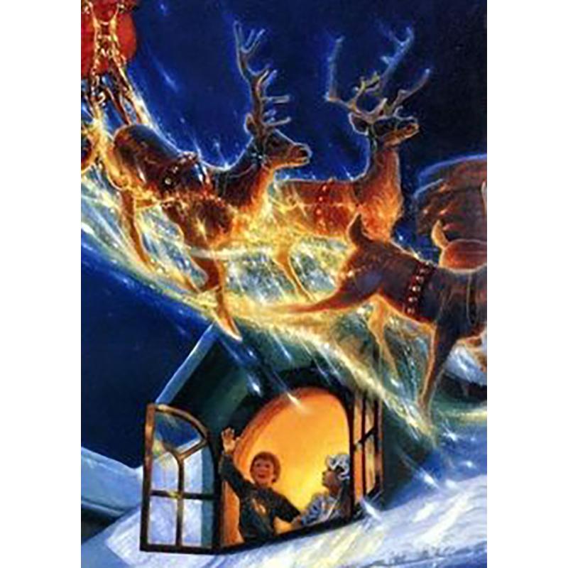 Diy Santa Claus 5D Diamond Painting Full Round Drill Christmas Gift Diamond Embroidery Cartoon Cross Stitch Handmade Wall Art