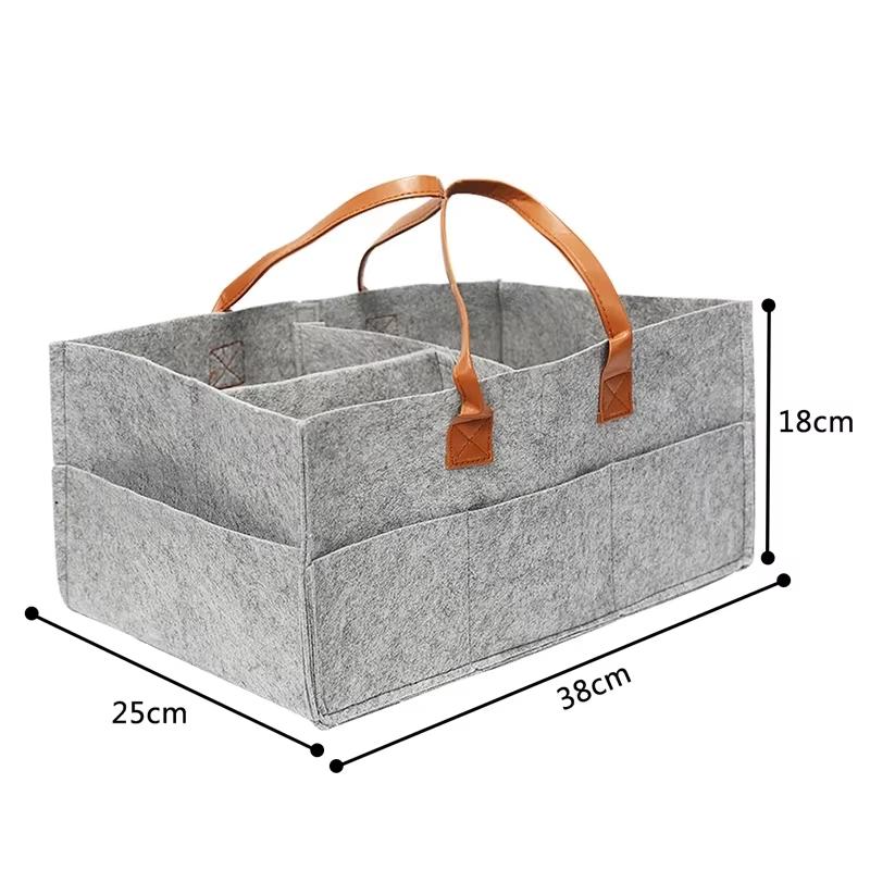 Baby Stroller Accessories Mom Tote Bag Foldable Storage Baby Diaper Hanging Bag Thickened Portable Mom Cart Portable Diaper Bag