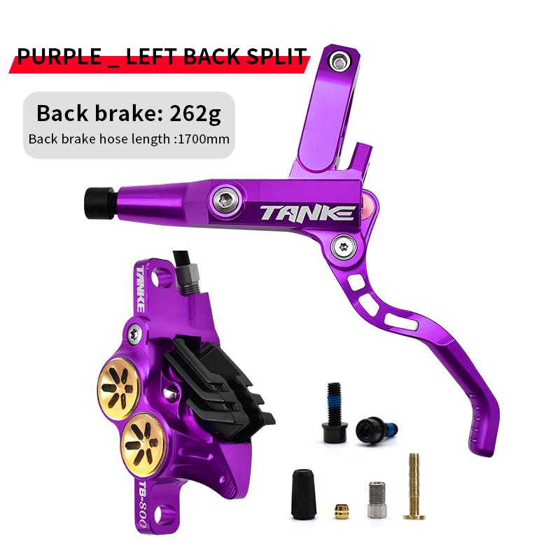 TANKE MTB 4 Piston Hydraulic Disc Brake 900/1700mm  4 Piston Resin Brake Pads Oil Pressure AM DH Road MTB Ultralight Disc Brake