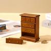 1:12 Dollhouse Miniature Mini Simulated Wooden Cabinet Lockers Tv Cabinet With Drawer Living Room Bookcase Furniture Model Toy