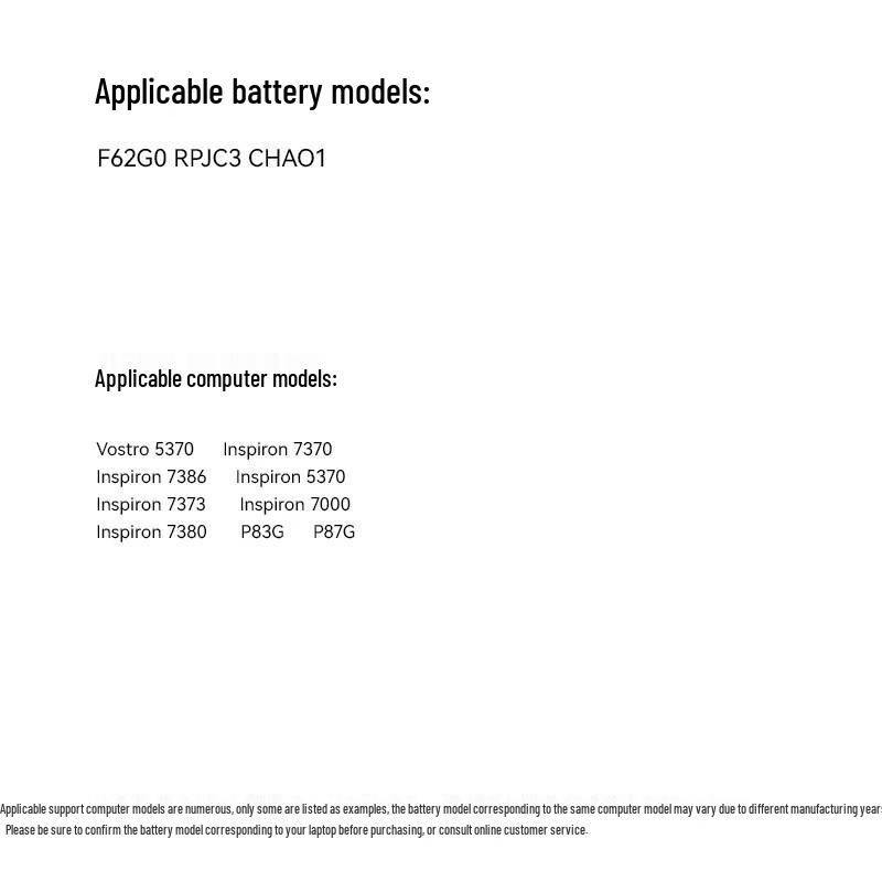Green Giant Laptop Battery for Dell Inspiron 13 Series