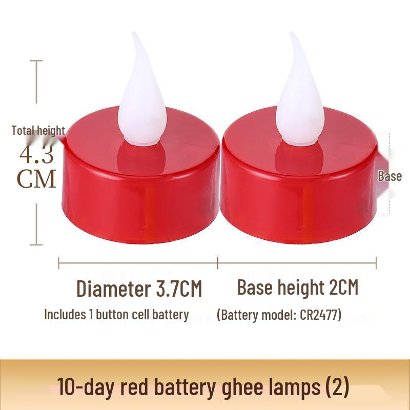 Seven-Color Lotus Ghee Lamp for Home Buddha Altar