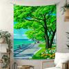 Anime Shimen Road Digital Printing Polyester Wall Tapestry Suitable For Use In Living Rooms Bedrooms Offices Bars And Party