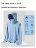 Original Detachable Brim Ice Silk UV Protection Breathable Summer Jacket for Women and Men