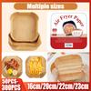 Cooking Paper Air Fryer Disposable Paper Square Round Baking Barbecue Plate NonStick Mat Kitchen Oven Oil Absorbing Paper Tool