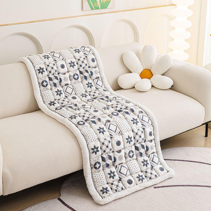 Thickened All-Cotton Four Seasons Non-Slip Sofa Cushion with High-End One-Piece Cover