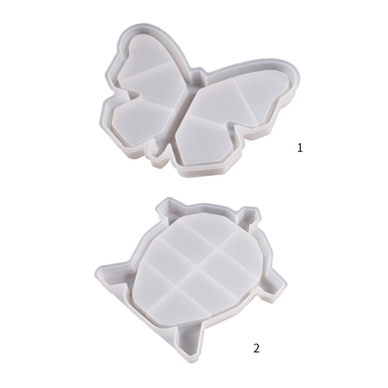 Turtle Butterfly- Storage Tray Container Resin Mold Storage Box Silicone Mold for DIY Epoxy Resin Organizer Home Decor