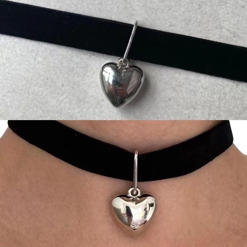Fashion Small Star Heart Pendant Necklace Simple Layered Choker Necklace Hip Hop Y2k Jewelry Adjustable Clavicle Chain