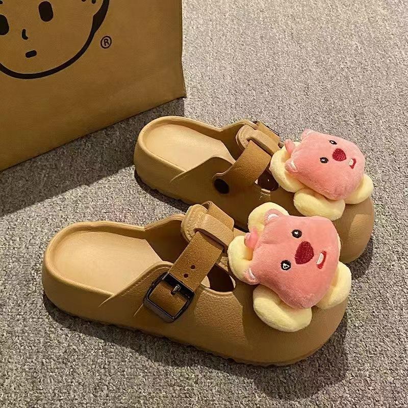 Yugui Dog Wears Bag Head Slippers In Early Autumn, Versatile, Soft, Trimmed Hook, Comfortable, Flat Bottom and Half Drag