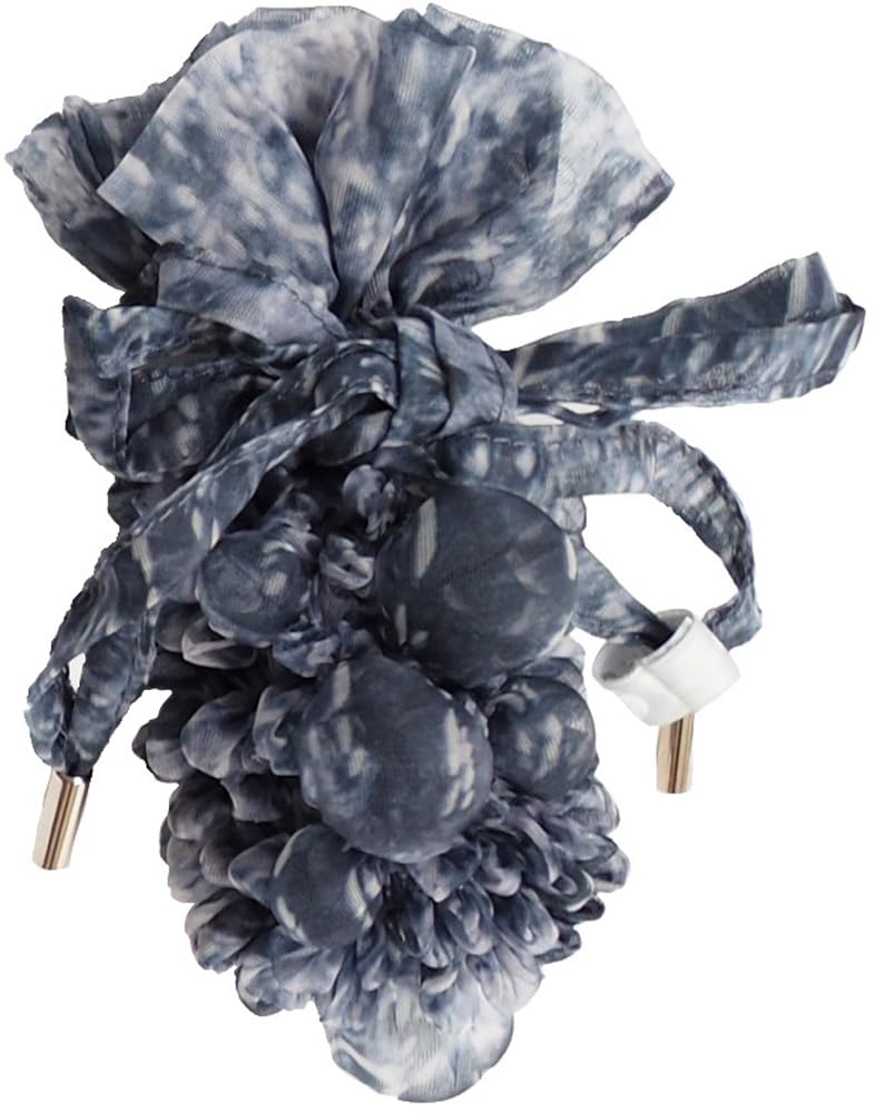 Ando Pouch Recycled Polyester 4Gray Bubble-Shibori HAM-38 1630412-0000