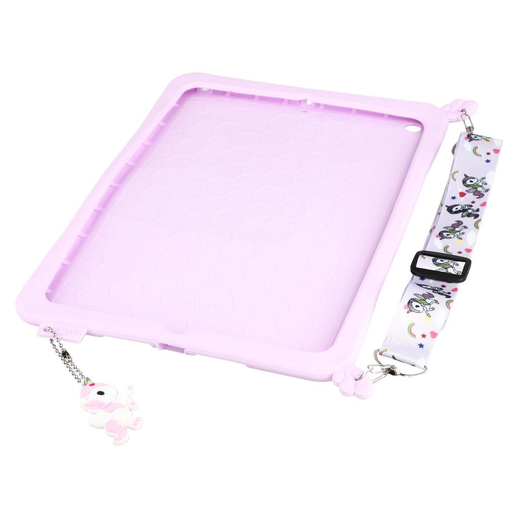 Husă tabletă decor drăguț pentru iPad 10.2 (2021)/(2020)/(2019),Husă Tabletă cu Suport din Silicon+PC și Curea