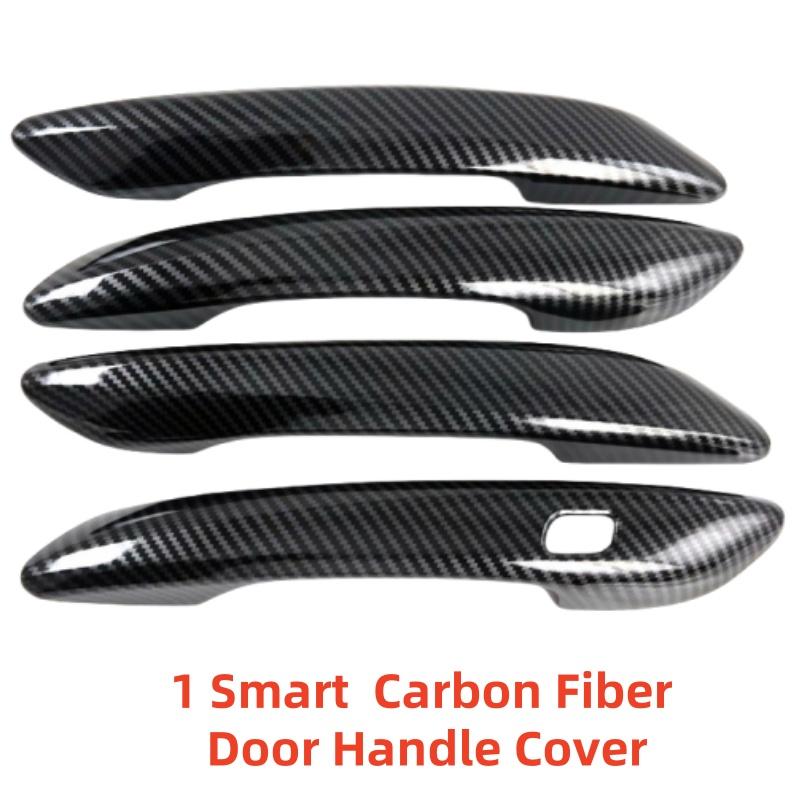 For Hyundai Sonata DN8     ABS plastic Car Modification Accessory Carbon Door Handle Cover Trim Paste Style