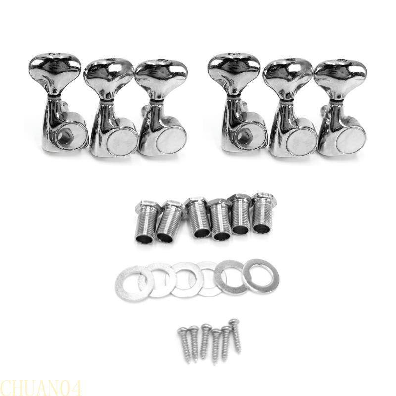 A1A2 6Pieces Metal Guitar Tuning Machines Suitable for Professional Musicians Seeking Superior Sound and Robust Construction