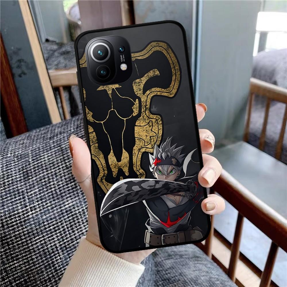Black Clover Phone Case For Xiaomi Mi 5X 8 9 10 11 12 Lite Pro 10T PocoX3pro PocoM3 Note 10 Pro Lite