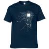 Tricou Bărbați Inimă Nucleu CPU Calculator GEEK Nerd Freak Hacker PC Gamer Vara Mânecă Scurtă Bumbac Mărime Europeană #303