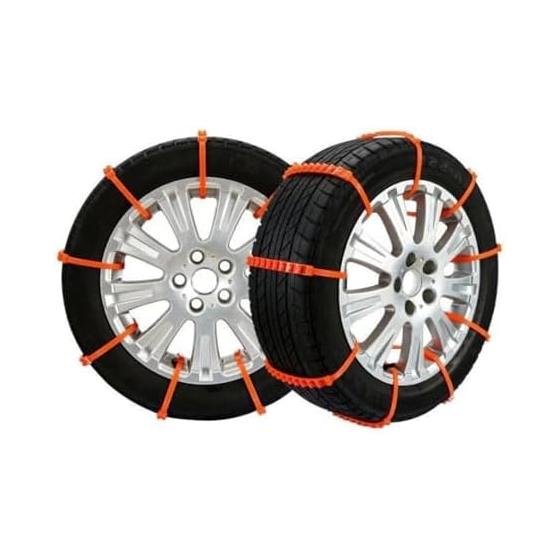 Simple chain, insulation lock type tire chain, general purpose, multi-functional, tire/non-slip chain, disposable, for cars, ideal for snowy, icy,