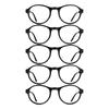 5PCS New Folding Presbyopic Reading Glasses Anti-blue Light Glasses Portable Presbyopic Glasses Elegant PC Eyewear For Men