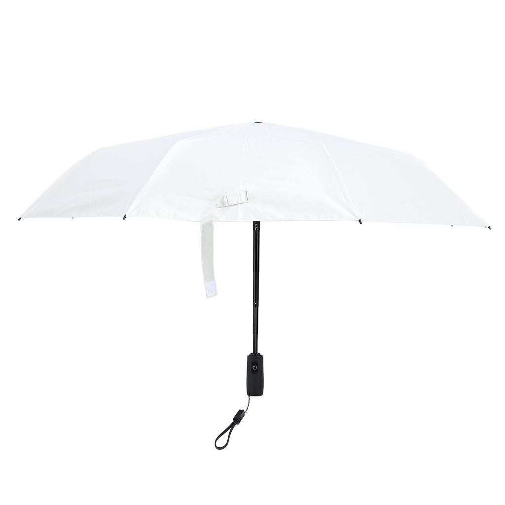 Sonnenschirm mit eingebautem Lüfter, wiederaufladbar, tragbar, Sicherheitsnetz, UPF 50, für