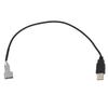 4 Pin Interface Car Adapter Vehicle USB Interface ABS Material Compatible With Radio Easy Installation USB To USB Connection