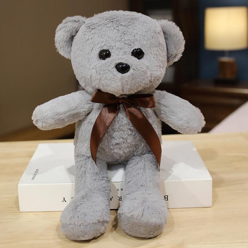 Light 30cm Green Bear Plush Toy Stuffed Animal Doll Small Pink Gift Festival