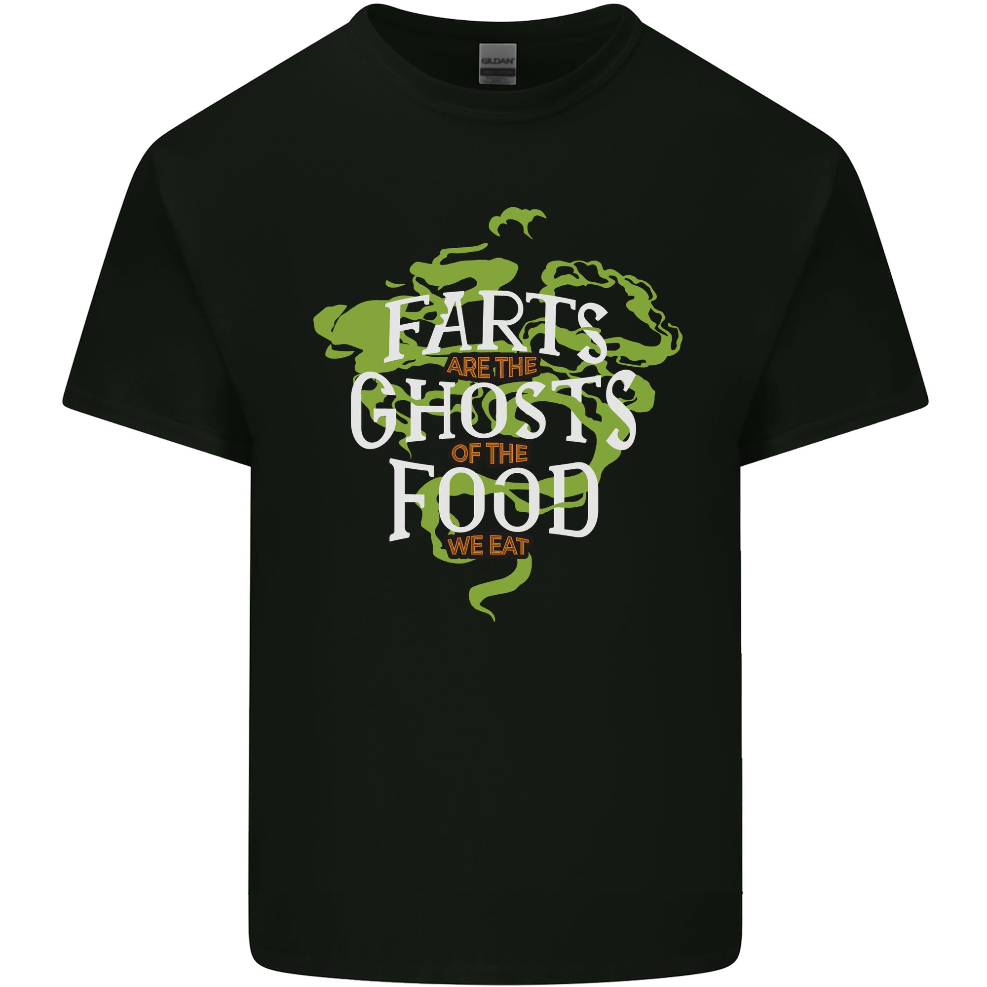 Farts are the Ghosts of Food Funny Flatulence Farting Unisexs Light Cotton TShirt S