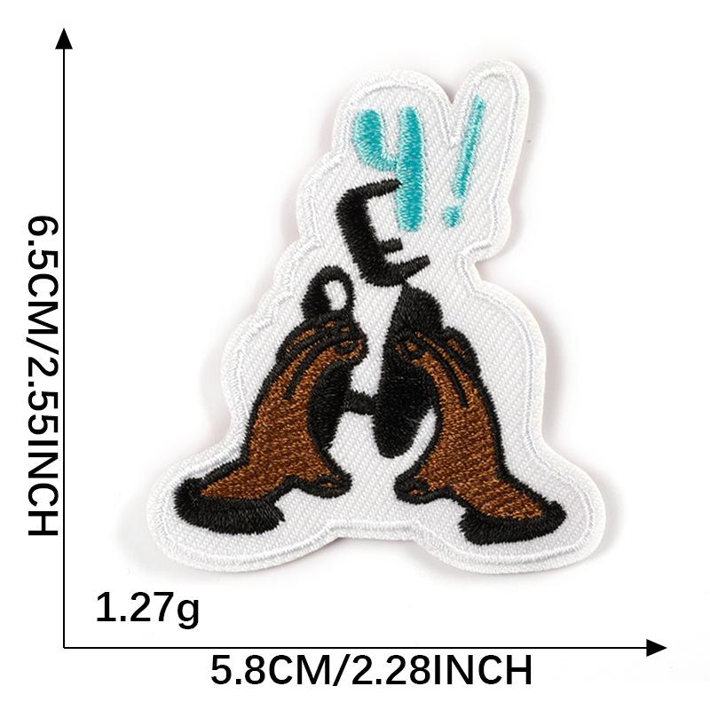 

Вышитая этикетка вышитая наклейка мультфильм английский смайлик клейкая нашивка наклейка обувь и шляпа сумка аксессуары наклейка на ткань E2L-B-2-2