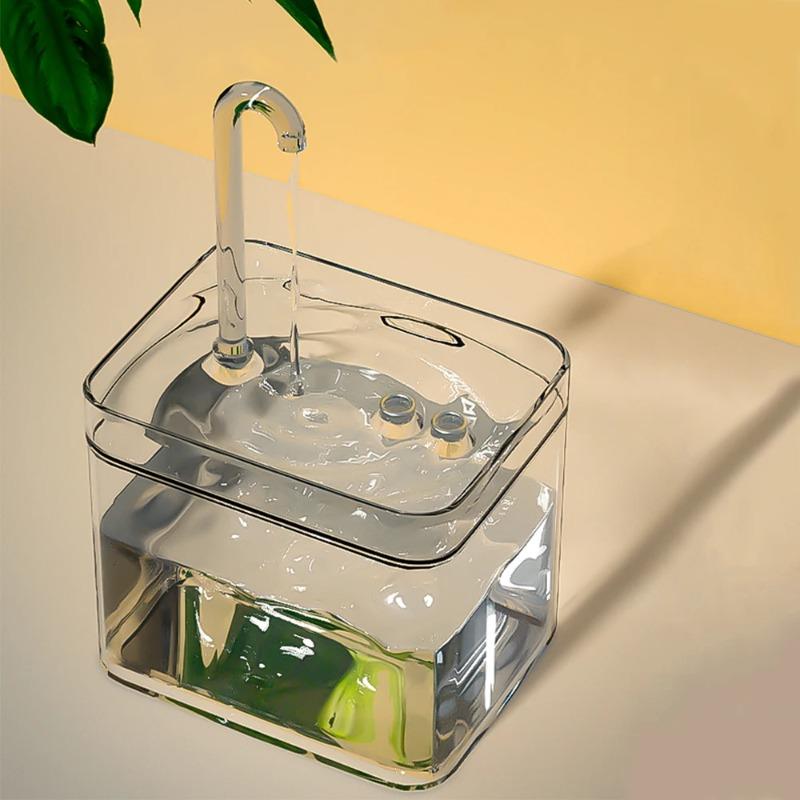 Brunnen Katze Wasser Automatischer Filter Transparenter Katzen Tränker USB Elektrisch Leise Rezirkulierender Filter Tränker für Katzen Wasserspender