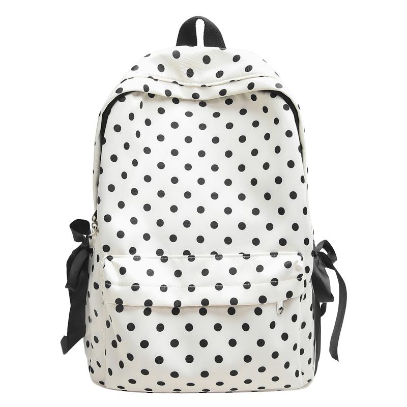 Women's Bow School Bag Student Backpack Lightweight School Backpack