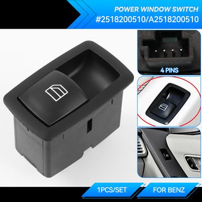 Pulsante interruttore alzacristalli auto controllo elettrico A2518200510 adatto per Mercedes Benz ABMR GL Class W251 W169 W245 X164 W164 2518200510