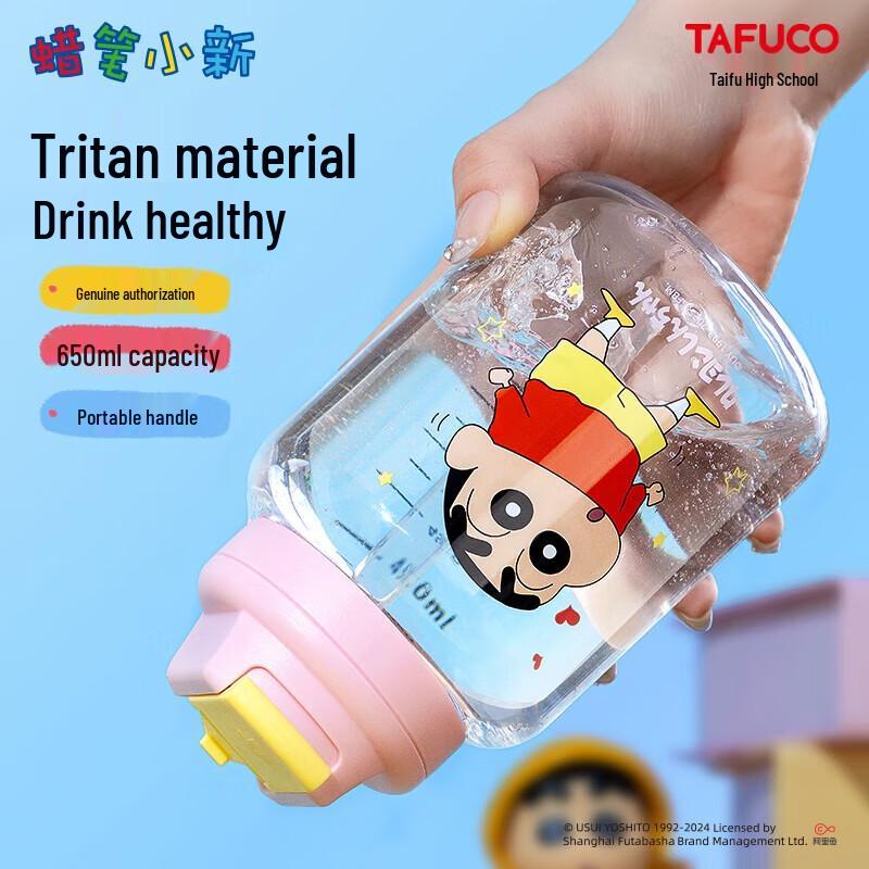 

TAFUCO Crayon Shin-chan Tritan Straw Sports Water Bottle