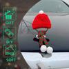 Car Logo Decor Scarves Hats Red Christmas Hat Ornament Accessories For Mercedes C E S Class W212 W214 W210 Car Novelty Supp R3x7