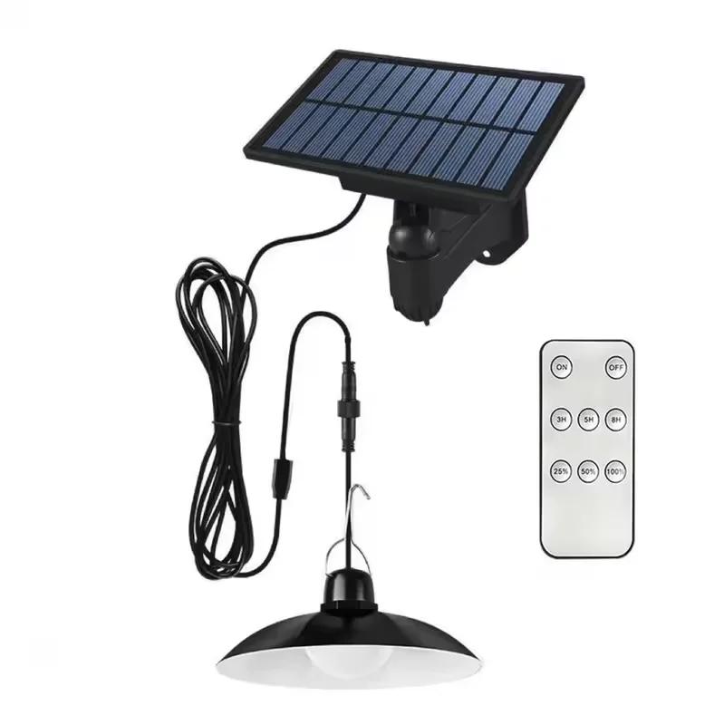 Solar Powered Outdoor Pendant Light Waterproof Courtyard Home Living Room Balcony Pavilion, Hanging Light LED Induction Lighting