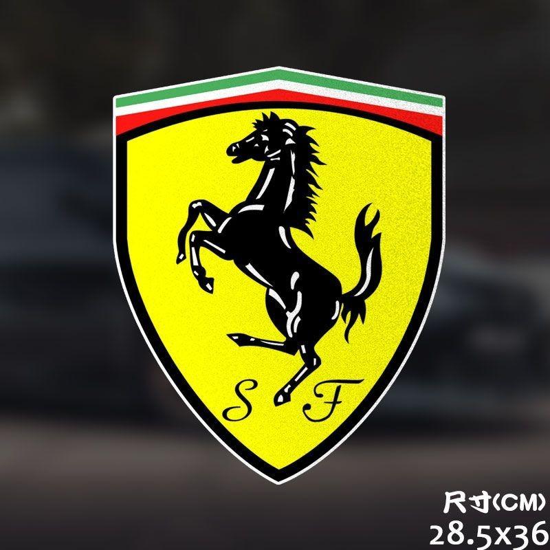 Car Creative Stickers Waterproof Sun-proof Decals For Ferrari LaFerrari 488 812 296 F430 SF90 360 F8 Racing Styling Accessories ZX6