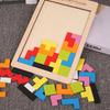 3D Wooden Block Toy Children Early Educational Sliding Block Board Game for 3-5-9 Years Old Kids