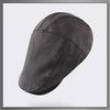 Buzz Selection Hunting British Retro PU Stylish Newsboy Cap for Men and CAQ288 Cap, Leather, Women, (Gray)