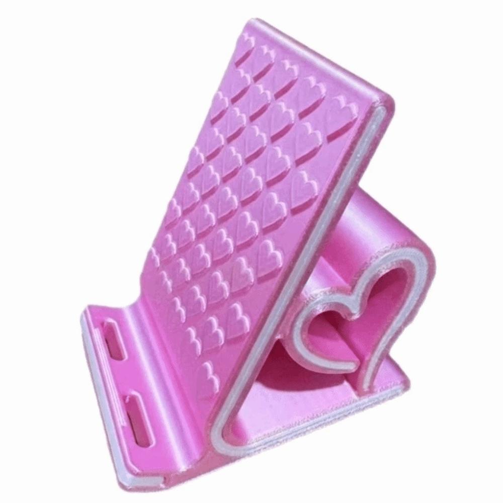 Rutschfester herzförmiger Handy-Ständer 3D-gedruckte Smartphone-Halterung Tisch-Organizer
