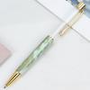 6 ks Neobvyklá kuličková pera s kovovým klipem na pero, Kancelářské podpisové pero, Otočný mechanismus, Hrot 1,0 mm, Píše hladce pro ženy, dívky