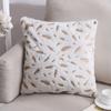 Double-sided Feather Stamping Pillow Plush Pillow Cover Home Sofa Cushion Office Cushion Cover