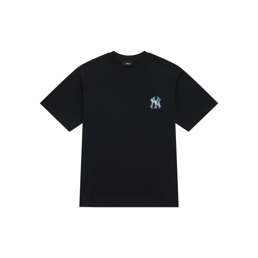 New MLB MONOGRAM Collection New York Yankees SS24 T Shirt Unisex Black 3ATSM1643-50BKS