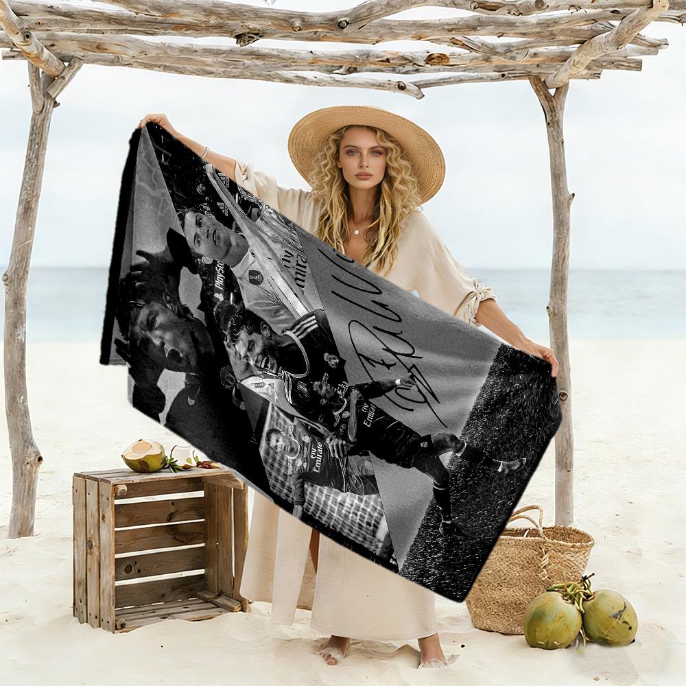 Ronaldo Legacy Continues Beach Towel Super Soft Microfiber Quickdry Fabric Comfortable Lightweight