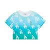 New MLB Gradient Monogram T Shirt Women's Lake Blue 3FTSM6123K-07GNL