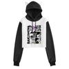 Cross Fanma Baki the Grappler Cat Ear Color Block Hoodie with Velvet Lining.