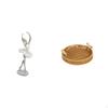 Elegant Dancing Girl Sculpture with Woven Fruit Basket Modern Art Figurine for Bedroom Office And