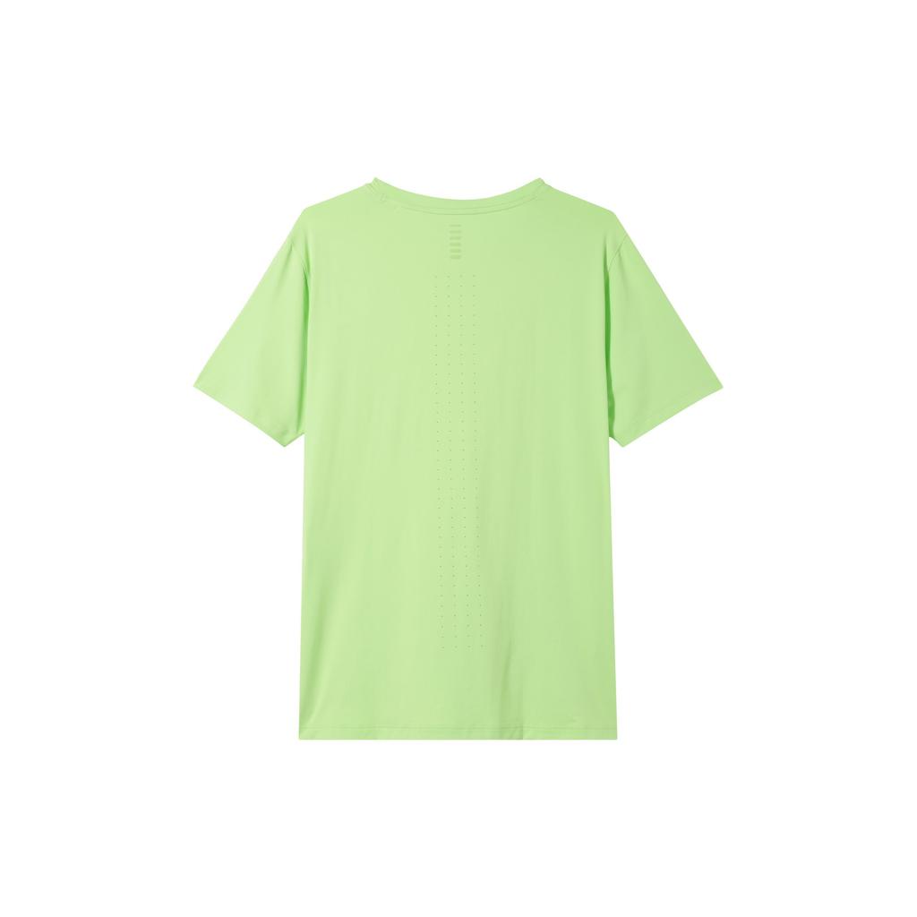 Under Armour Iso-Chill Running Sports Crew Neck Striped Short Sleeve T-Shirt Men Tops Light-Grass-Green 1376518-304