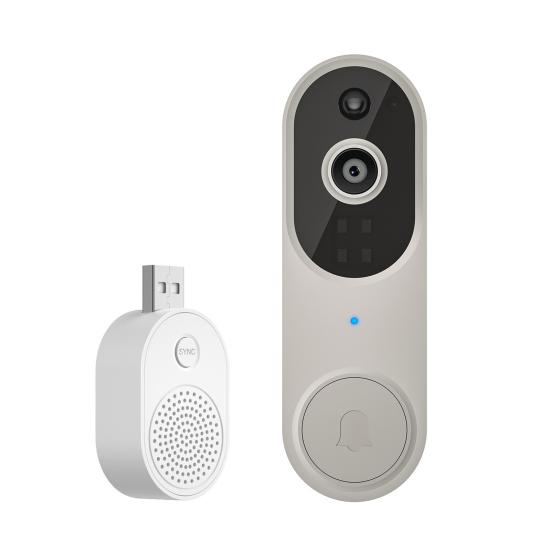 Wireless Safe Doorbell Camera 1080p Resolution Real-Time Communication AI Motion Detection Easy Installation Wi-Fi Video Doorbell