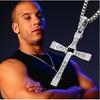Men Cross Necklace Stainless Steel Cross Pendant Vintage Christian Necklace Fashion Jewelry Gift for Boyfriend Husband